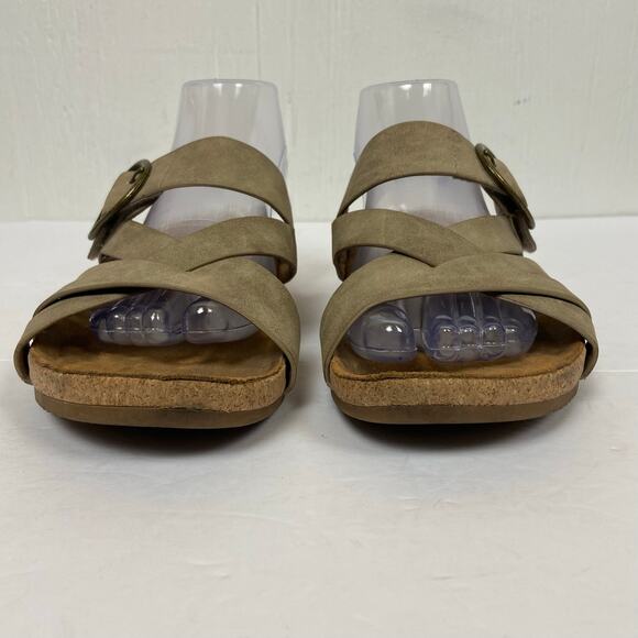 Eurosoft By Sofft Comfort Slide Sandals Shoes Gwenda Leather Euro Soft Size 9.5 - Picture 8 of 11